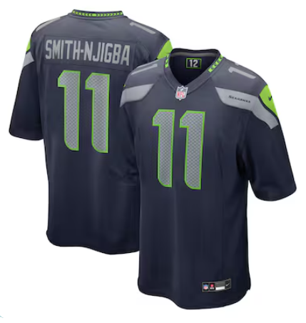 Jaxon Smith-Njigba, Seattle Seahawks - College Navy
